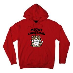 Meowy Christmas Christmas Cats Cat Lover Tall Hoodie