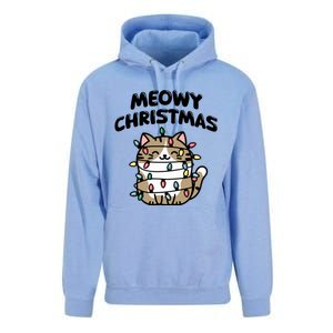 Meowy Christmas Christmas Cats Cat Lover Unisex Surf Hoodie