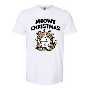 Meowy Christmas Christmas Cats Cat Lover Softstyle CVC T-Shirt