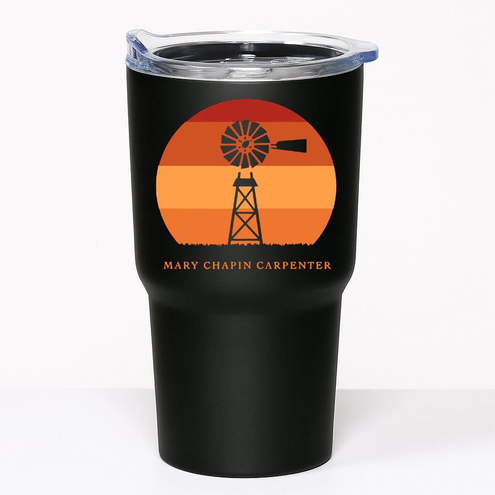Mary Chapin Carpenter Windmill Retro Vintage Sunset Tumbler
