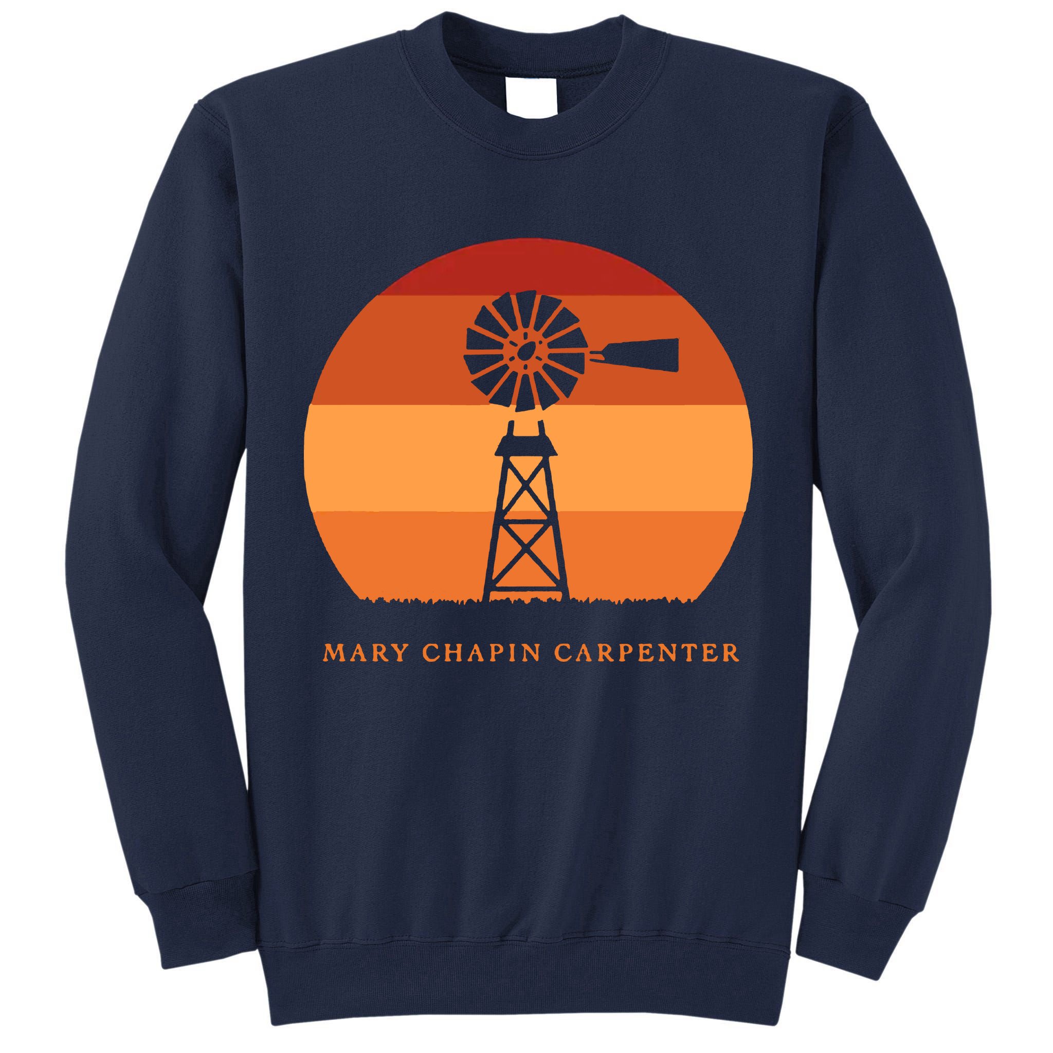 Mary Chapin Carpenter Windmill Retro Vintage Sunset Tall Sweatshirt