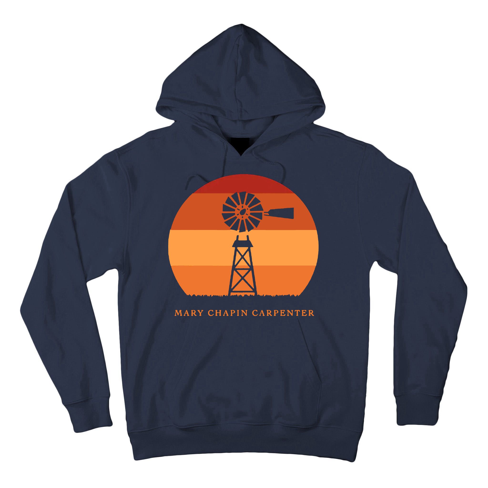 Mary Chapin Carpenter Windmill Retro Vintage Sunset Tall Hoodie
