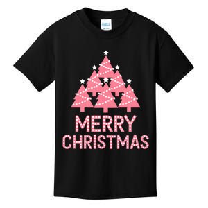 Merry Christmas Cute Trees For Festive Fun Tank Top Kids T-Shirt