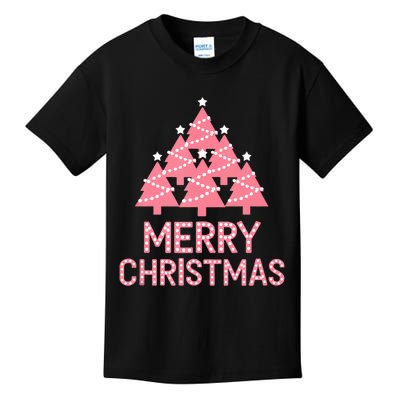 Merry Christmas Cute Trees For Festive Fun Tank Top Kids T-Shirt