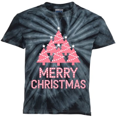 Merry Christmas Cute Trees For Festive Fun Tank Top Kids Tie-Dye T-Shirt