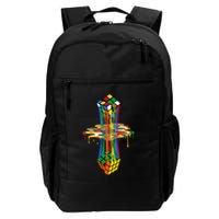Melting Cube Colorful Awesome Graphic Funny Retro Gift Backpack
