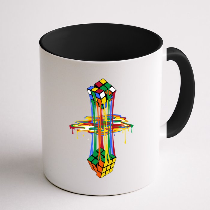 Melting Cube Colorful Awesome Graphic Funny Retro Gift Mug