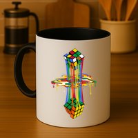 Melting Cube Colorful Awesome Graphic Funny Retro Gift Mug