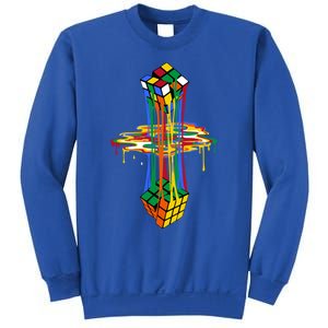 Melting Cube Colorful Awesome Graphic Funny Retro Gift Sweatshirt