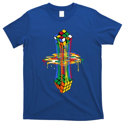 Melting Cube Colorful Awesome Graphic Funny Retro Gift T-Shirt