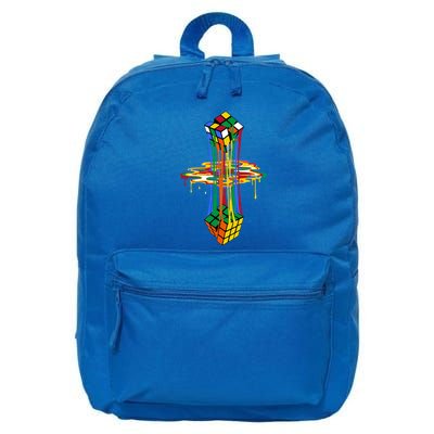 Melting Cube Colorful Awesome Graphic Funny Retro Gift 16 in Basic Backpack