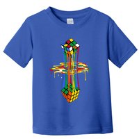 Melting Cube Colorful Awesome Graphic Funny Retro Gift Toddler T-Shirt