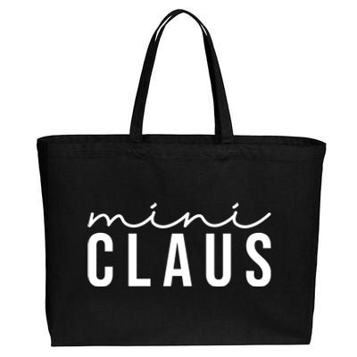 Mini Claus Cute Christmas Cotton Canvas Jumbo Tote