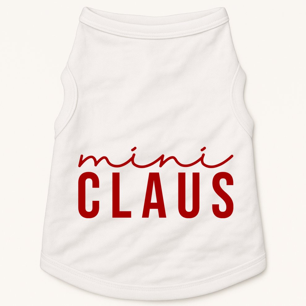 Mini Claus Cute Christmas Doggie Tank