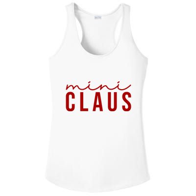 Mini Claus Cute Christmas Ladies PosiCharge Competitor Racerback Tank