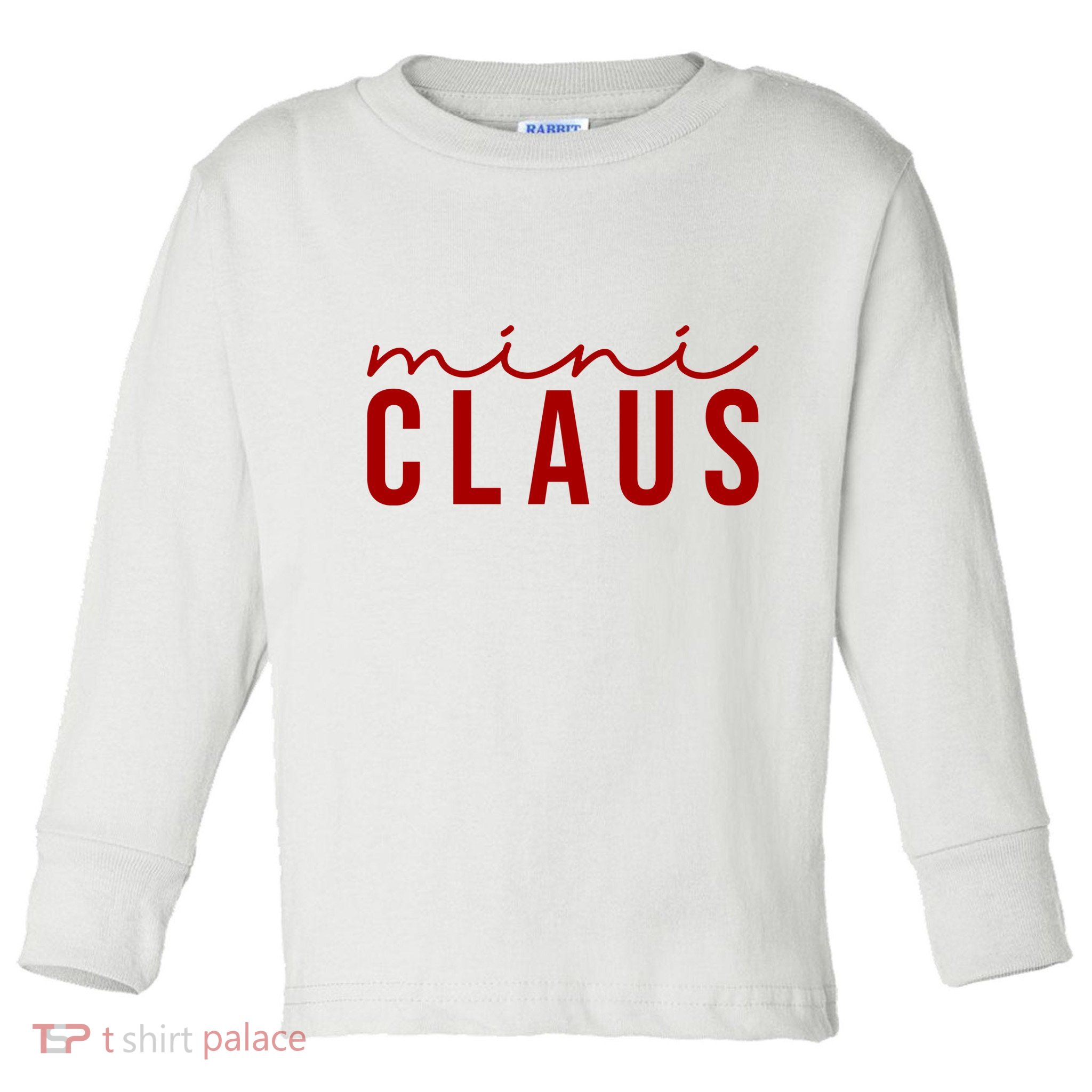 Mini Claus Cute Christmas Toddler Long Sleeve Shirt