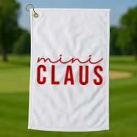 Mini Claus Cute Christmas Golf Towel
