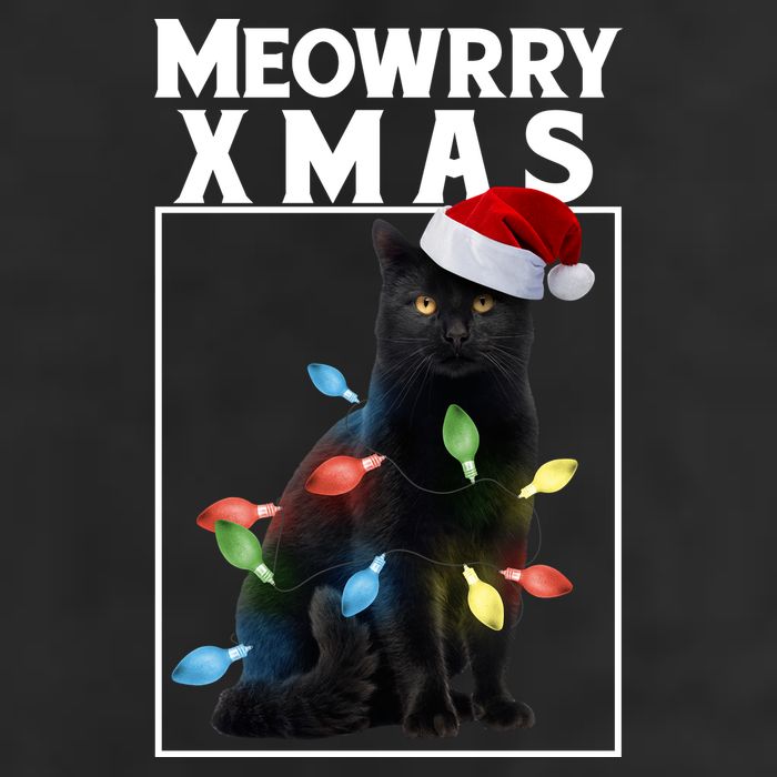 Meowy Christmas Cat With Lights And Santa Hat Adult Drive Performance Visor