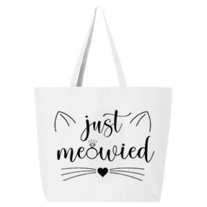 Married Couple Cat Just Meowied Funny Cat Lover Couple 25L Jumbo Tote