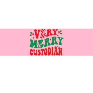 Merry Custodian Christmas Bumper Sticker