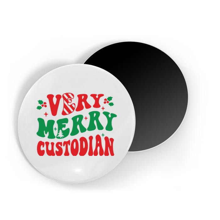 Merry Custodian Christmas Magnet