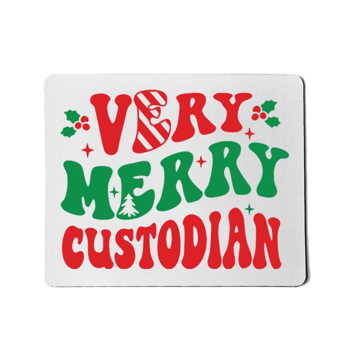 Merry Custodian Christmas Mousepad