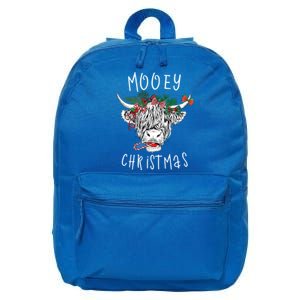 Mooey Christmas Cow Farmer Cow Farm Clothes Gift 16 in Basic Backpack