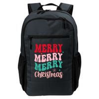 Merry Christmas Cute Holiday Groovy Backpack