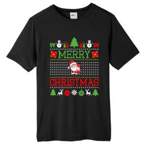 Merry Christmas Cute Santa Ugly Gift Tall Fusion ChromaSoft Performance T-Shirt