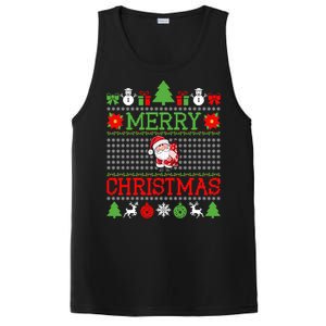 Merry Christmas Cute Santa Ugly Gift PosiCharge Competitor Tank