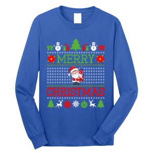 Merry Christmas Cute Santa Ugly Gift Long Sleeve Shirt