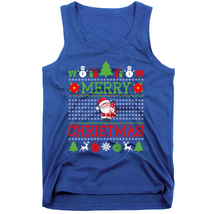 Merry Christmas Cute Santa Ugly Gift Tank Top