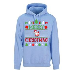 Merry Christmas Cute Santa Ugly Gift Unisex Surf Hoodie