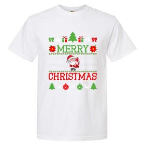 Merry Christmas Cute Santa Ugly Gift Garment-Dyed Heavyweight T-Shirt