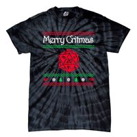 Merry Critmas Christmas D20 Rpg Board Game Role Play Tie-Dye T-Shirt