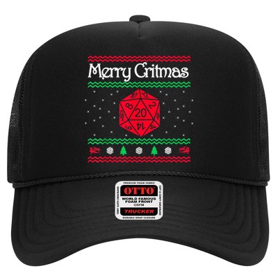 Merry Critmas Christmas D20 Rpg Board Game Role Play Trucker Hat