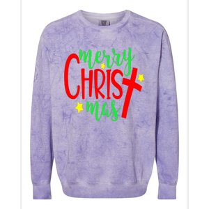 Merry Christmaschristmas Christian Costume Colorblast Crewneck Sweatshirt