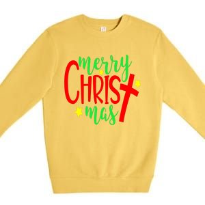 Merry Christmaschristmas Christian Costume Premium Crewneck Sweatshirt