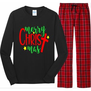 Merry Christmaschristmas Christian Costume Long Sleeve Pajama Set