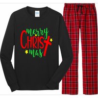 Merry Christmaschristmas Christian Costume Long Sleeve Pajama Set