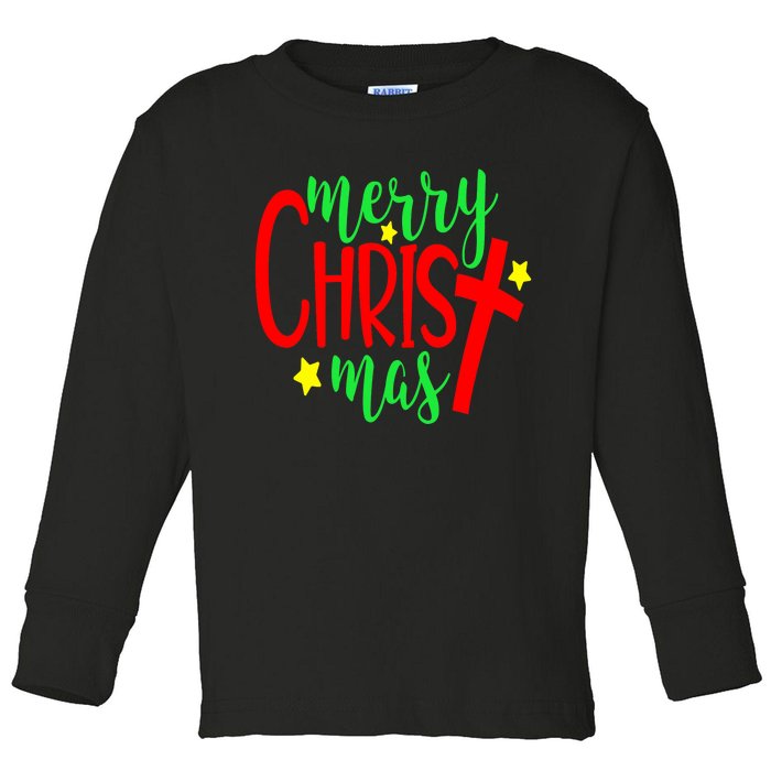 Merry Christmaschristmas Christian Costume Toddler Long Sleeve Shirt