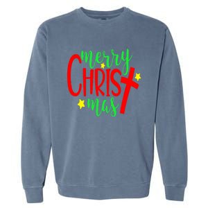 Merry Christmaschristmas Christian Costume Garment-Dyed Sweatshirt