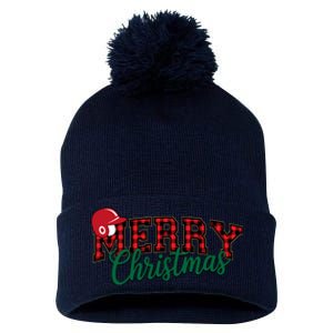 Merry Christmas Christmas Cute Winter Baseball Pom Pom 12in Knit Beanie