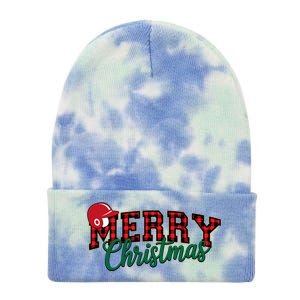 Merry Christmas Christmas Cute Winter Baseball Tie Dye 12in Knit Beanie