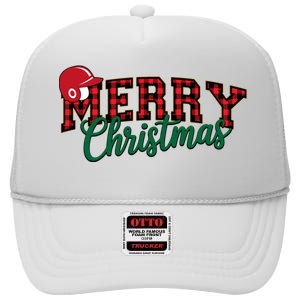 Merry Christmas Christmas Cute Winter Baseball High Crown Mesh Back Trucker Hat