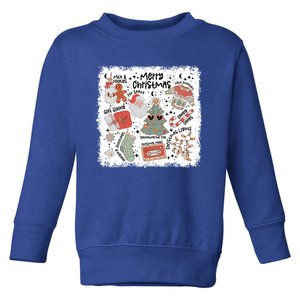 Merry Christmas Christmas Vibes Milk Cookie For Santa Funny Gift Toddler Sweatshirt