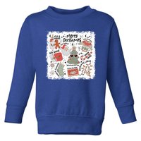 Merry Christmas Christmas Vibes Milk Cookie For Santa Funny Gift Toddler Sweatshirt