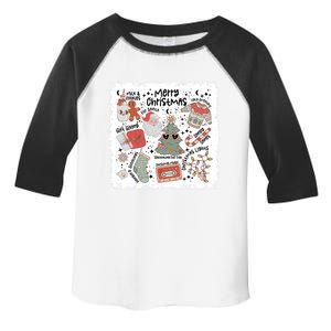 Merry Christmas Christmas Vibes Milk Cookie For Santa Funny Gift Toddler Fine Jersey T-Shirt