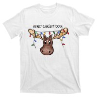 Merry Christmoose Christmas Moose Xmas Lover Holiday Lights T-Shirt