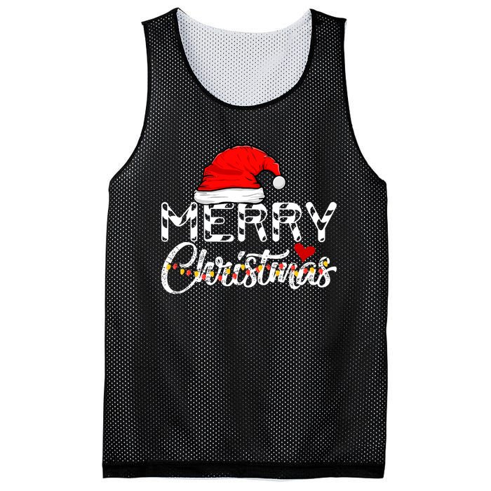 Merry Christmas Christmas Santa Claus Funny Family Christmas Mesh Reversible Basketball Jersey Tank